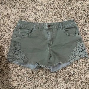 Green Altard State jean shorts